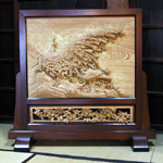 ショッピング ‐ 和風パーテーション（間仕切り）－衝立【井波彫刻】